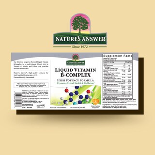 Foto 2 | Foto 2 | Suplemento De Complejo Líquido De Vitamina B De Nature's Answer, 480 Ml - Venta Internacional.