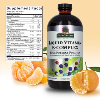 Foto 3 | Foto 3 | Suplemento De Complejo Líquido De Vitamina B De Nature's Answer, 480 Ml - Venta Internacional.