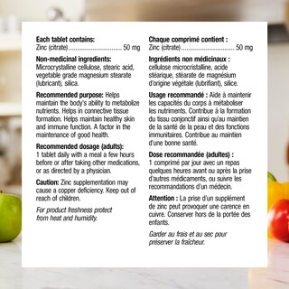 Foto 3 | Foto 3 | Suplemento De Citrato De Zinc Webber Naturals 50 Mg 180 Tabletas - Venta Internacional.