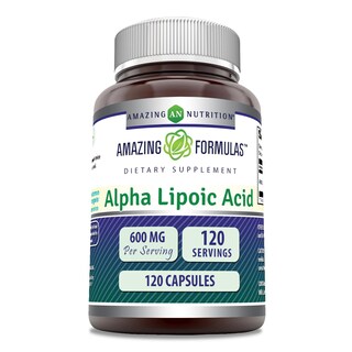 Foto 1 | Foto 1 | Suplemento De Ácido Alfa Lipoico De Amazing Formulas 600 Mg 120 Cápsulas - Venta Internacional.