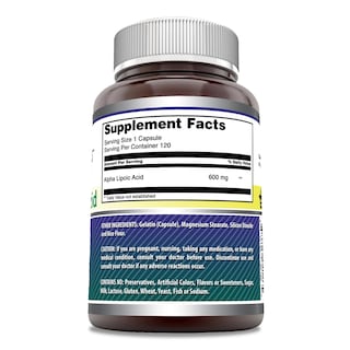 Foto 2 | Foto 2 | Suplemento De Ácido Alfa Lipoico De Amazing Formulas 600 Mg 120 Cápsulas - Venta Internacional.