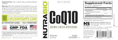 Foto 3 | Foto 3 | Suplemento Nutrabio Coq10 Con Bioperina 200 Mg - 60 Cápsulas - Venta Internacional.