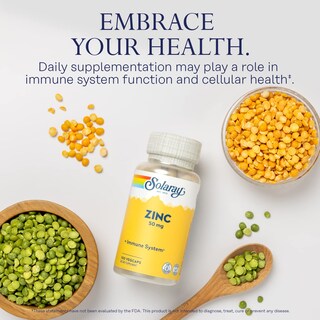 Foto 3 | Foto 3 | Suplemento Solaray Zinc 50 Mg Para Apoyo Inmunológico, 100 Cápsulas - Venta Internacional.