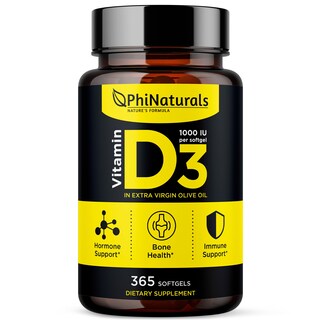 Foto 1 | Foto 1 | Suplemento De Vitamina D3 De Phinaturals, 1000 Ui, Cápsulas Blandas, 365 Cápsulas - Venta Internacional.