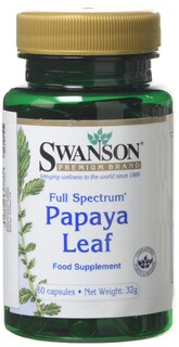 Foto 1 | Foto 1 | Suplemento Swanson Full Spectrum Papaya Leaf 400 Mg 60 Cápsulas - Venta Internacional