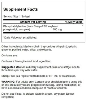 Foto 2 | Foto 2 | Suplemento de Fosfatidilserina Swanson 100 mg 90 Capsulas - Venta Internacional.