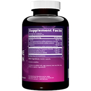Foto 2 | Foto 2 | Suplemento Mrm Glucosamina Condroitina Msm 90 Cápsulas - Venta Internacional.