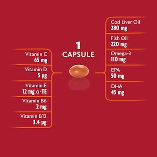 Foto 7 | Foto 7 | Suplemento De Aceite De Hígado De Bacalao Y Multivitaminas De Seven Seas, 90 Cápsulas - Venta Internacional.
