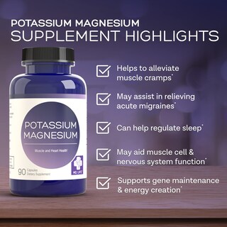 Foto 5 | Foto 5 | Suplemento Md.life Magnesio Potasio 90 Cápsulas - Venta Internacional.