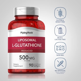 Foto 3 | Foto 3 | Suplemento De Glutatión Liposomal Piping Rock, 500 Mg, 90 Cápsulas Blandas - Venta Internacional.