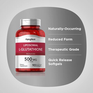 Foto 4 | Foto 4 | Suplemento De Glutatión Liposomal Piping Rock, 500 Mg, 90 Cápsulas Blandas - Venta Internacional.