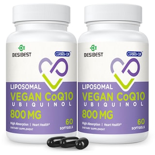 Foto 1 | Foto 1 | Suplemento Besibest Liposomal Ubiquinol Coq10 800 Mg 120 Cápsulas Blandas - Venta Internacional.