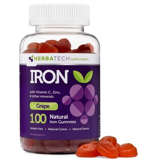 Foto 1 | Foto 1 | Multivitamínico Masticable Iron Gummies Herbatech Para Adultos Y Niños, 100 Unidades - Venta Internacional.