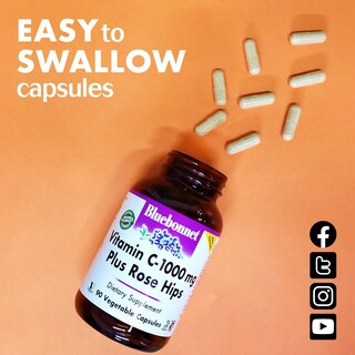 Foto 6 | Foto 6 | Suplemento Bluebonnet De Vitamina C De 1000 Mg Con Rosa Mosqueta, 180 Cápsulas - Venta Internacional.