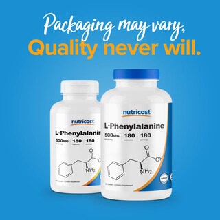 Foto 3 | Foto 3 | Suplemento Nutricost L-fenilalanina 500 Mg 180 Cápsulas X3 - Venta Internacional.