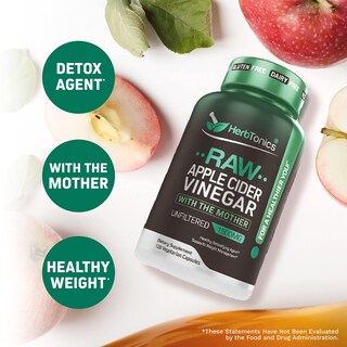Foto 4 | Foto 4 | Suplemento Herbtonics De Vinagre De Sidra De Manzana 1500 Mg 120 Cápsulas - Venta Internacional.