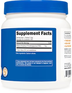 Foto 4 | Foto 4 | Suplemento Nutricost Betaína Trimetilglicina Anhidra 500 G - Venta Internacional.
