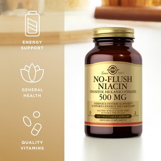 Foto 4 | Foto 4 | Suplemento De Niacina Solgar No-flush 500 Mg 100 Cápsulas - Venta Internacional.