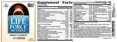 Foto 4 | Foto 4 | Suplemento Source Naturals Life Force Multiple 120 Cápsulas - Venta Internacional.