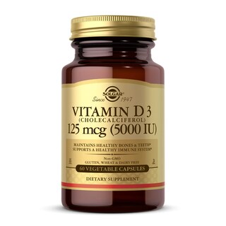 Foto 1 | Foto 1 | Suplemento Solgar Vitamina D3 125 Mcg (5000 Ui) 60 Cápsulas - Venta Internacional.