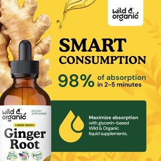 Foto 4 | Foto 4 | Suplemento De Extracto De Raíz De Jengibre Silvestre Y Orgánico 120 Ml - Venta Internacional.