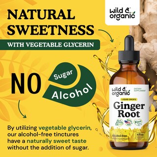 Foto 6 | Foto 6 | Suplemento De Extracto De Raíz De Jengibre Silvestre Y Orgánico 120 Ml - Venta Internacional.