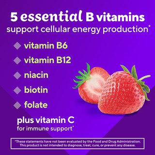 Foto 4 | Foto 4 | Gomitas Vitafusion B-complex Con 5 Vitaminas B De 60 Unidades - Venta Internacional.