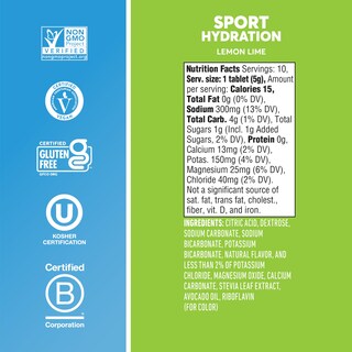 Foto 5 | Foto 5 | Tabletas Electrolíticas Nuun Sport, Limón Y Lima, Paquete De 8 (80 Porciones) - Venta Internacional.