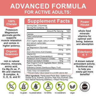 Foto 6 | Foto 6 | Suplemento Mulittea En Gomitas De Calcio De 1200 Mg Con D3, K2 Y Zinc - Venta Internacional.