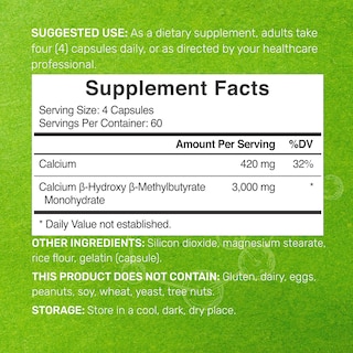 Foto 2 | Foto 2 | Hmb Supplements, Suplemento De Oferta Ultra Strength, 3000 Mg - Venta Internacional.