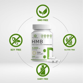 Foto 3 | Foto 3 | Hmb Supplements, Suplemento De Oferta Ultra Strength, 3000 Mg - Venta Internacional.