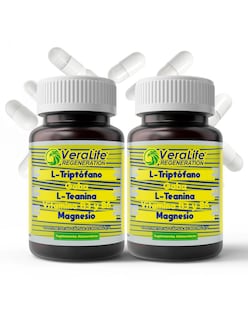Foto 1 | Foto 1 | Suplemento Alimenticio | L-triptofano, Gaba - L-teanina - Magnesio - 60 Tabletas Pack X2