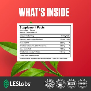 Foto 4 | Foto 4 | Suplemento Les Labs Insulin Health Metabolic Support 60 Cápsulas - Venta Internacional.