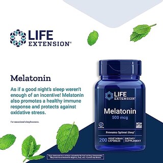 Foto 4 | Foto 5 | Venta Internacional-Suplemento Life Extension Melatonina 200 Cápsulas