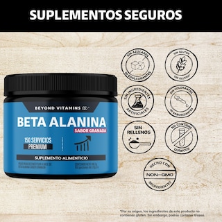 Foto 2 | Foto 2 | Suplemento Alimenticio Beyond Vitamins Beta Alanina Sabor Granada 150 Servicios Premium - 316.5g