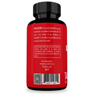 Foto 3 | Foto 3 | Suplemento Pharma Grow Tadalafil 5mg 90 Cápsulas Circulación y Rendimiento Masculino Efecto Prolongado 36 Horas