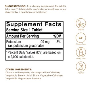 Foto 2 | Foto 2 | Suplemento Solgar Potassium 250 Comprimidos, Vegano, 250 Porciones - Venta Internacional.