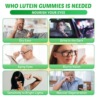 Foto 3 | Foto 3 | Gomitas De Luteína Sijigood Eye Vitaminas Con Zeaxantina, 120 Unidades - Venta Internacional.
