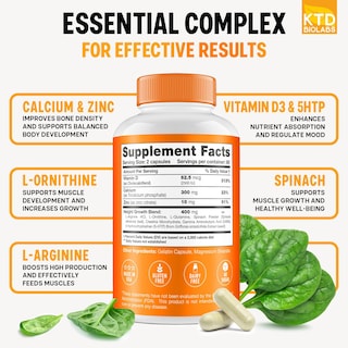 Foto 2 | Foto 2 | Maximizador De Crecimiento De Altura Ktd Biolabs 120 Cápsulas (paquete De 2) - Venta Internacional.