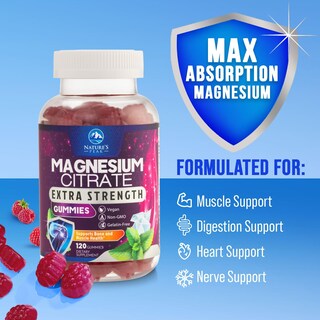 Foto 3 | Foto 3 | Suplemento De Citrato De Magnesio En Gomitas Nature's Peak 120 Gomitas - Venta Internacional.