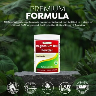 Foto 5 | Foto 5 | Magnesio Bhb En Polvo Best Naturals 454 G - Venta Internacional.