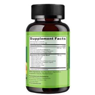 Foto 3 | Foto 3 | Suplemento de Quelato de Glicinato de Magnesio Naturelo 200 mg 240 Cápsulas - Venta Internacional