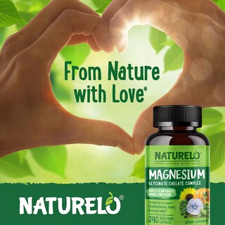 Foto 7 | Foto 7 | Suplemento de Quelato de Glicinato de Magnesio Naturelo 200 mg 240 Cápsulas - Venta Internacional