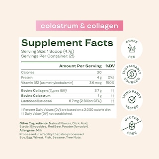 Foto 4 | Foto 4 | Suplemento Bloom Nutrition, Calostro Bovino En Polvo, 25 Porciones - Venta Internacional.