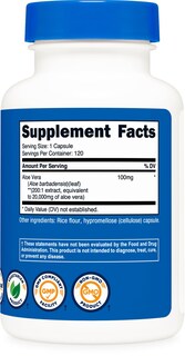Foto 5 | Foto 5 | Suplemento Nutricost Aloe Vera 20.000 Mg 120 Cápsulas - Venta Internacional
