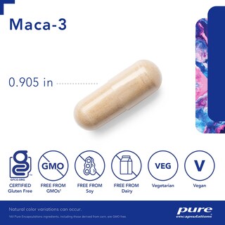 Foto 3 | Foto 3 | Suplemento Pure Encapsulations Maca-3 60 Cápsulas - Venta Internacional.
