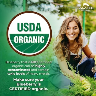 Foto 2 | Foto 2 | Suplemento De Extracto Orgánico De Arándanos Silvestres Del Usda De Zazzee, 5000 Mg - Venta Internacional.
