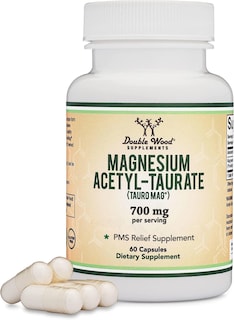 Foto 1 | Foto 1 | Suplemento De Acetiltaurato De Magnesio Para Aliviar El Síndrome Premenstrual 350 Mg 60 Cápsulas - Venta Internacional.