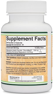 Foto 2 | Foto 2 | Suplemento De Acetiltaurato De Magnesio Para Aliviar El Síndrome Premenstrual 350 Mg 60 Cápsulas - Venta Internacional.