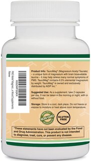 Foto 3 | Foto 3 | Suplemento De Acetiltaurato De Magnesio Para Aliviar El Síndrome Premenstrual 350 Mg 60 Cápsulas - Venta Internacional.